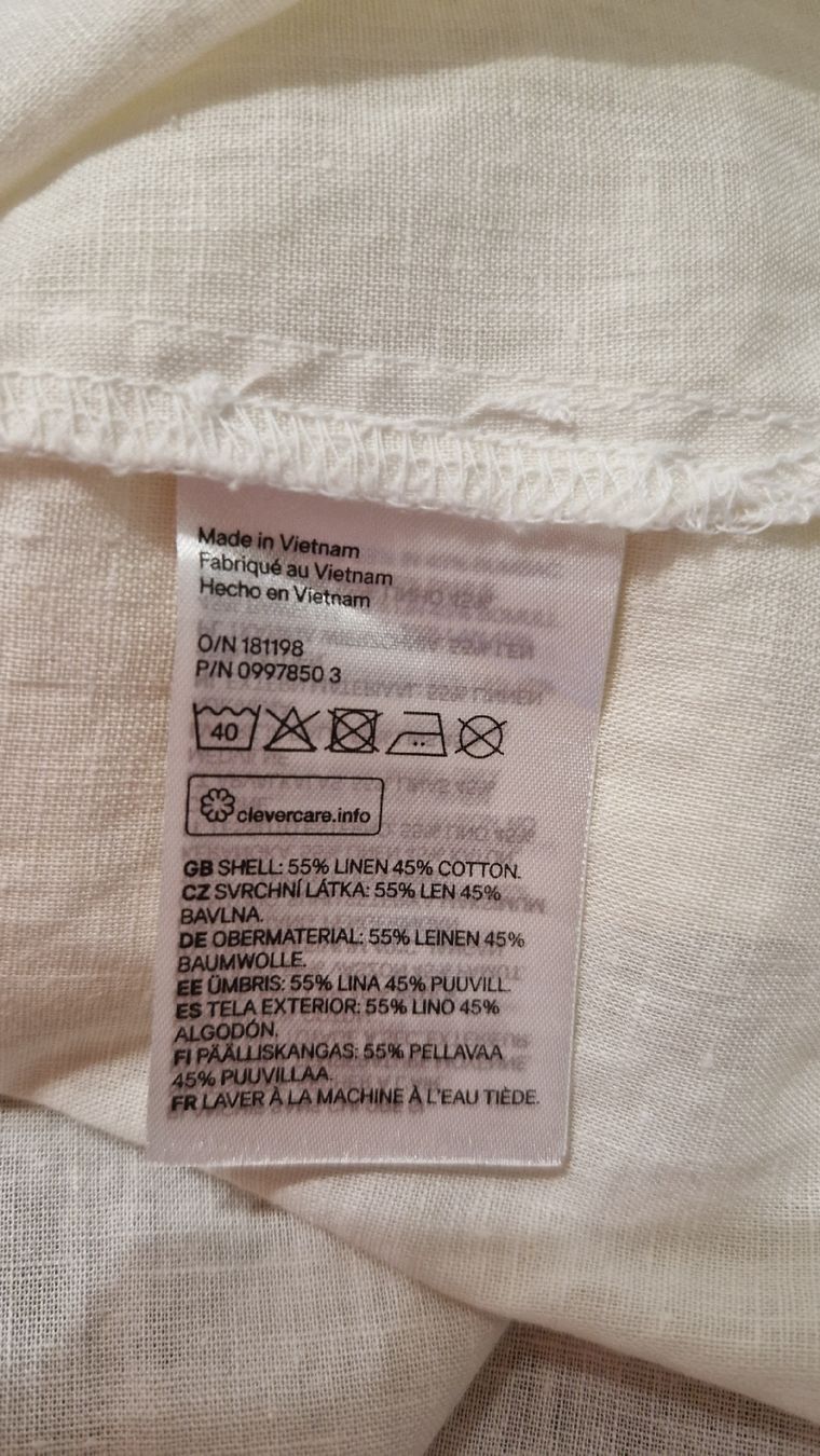 H&M Robes: Damen Kleid weiss, Gr. XL, ärmellos, Leinenoptik – Neuf (Voir description) à Oberengstringen par Sheera7 5