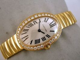 CARTIER BAIGNOIRE 18K&DIAMANTEN 3208 QUARTZ LUXUS DAMENUR
