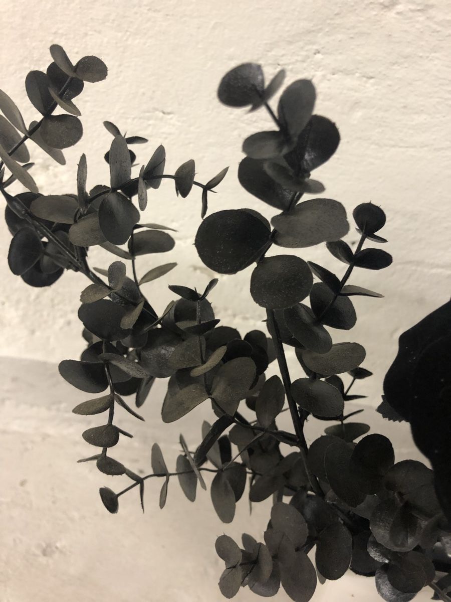 Piante & sementi: Kunstblumen – Rosen und Eukalyptus - Samtstoff – Usato da Zürich venduto da vadimi 1