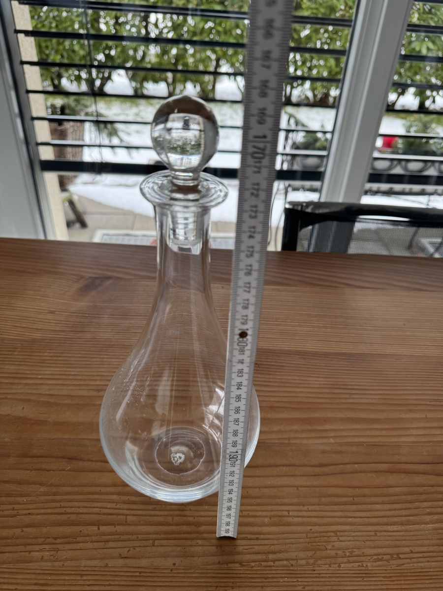 Caraffe: Dekantierer/Karaffe aus Glas, ca. 30cm hoch – Usato da Lanzenhäusern venduto da Galaa 1