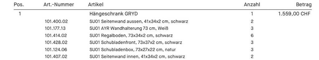 Mobili TV: MYCS TV-Sideboard GRYD (Hängend) – Usato da Winterthur venduto da fij_f65r 4