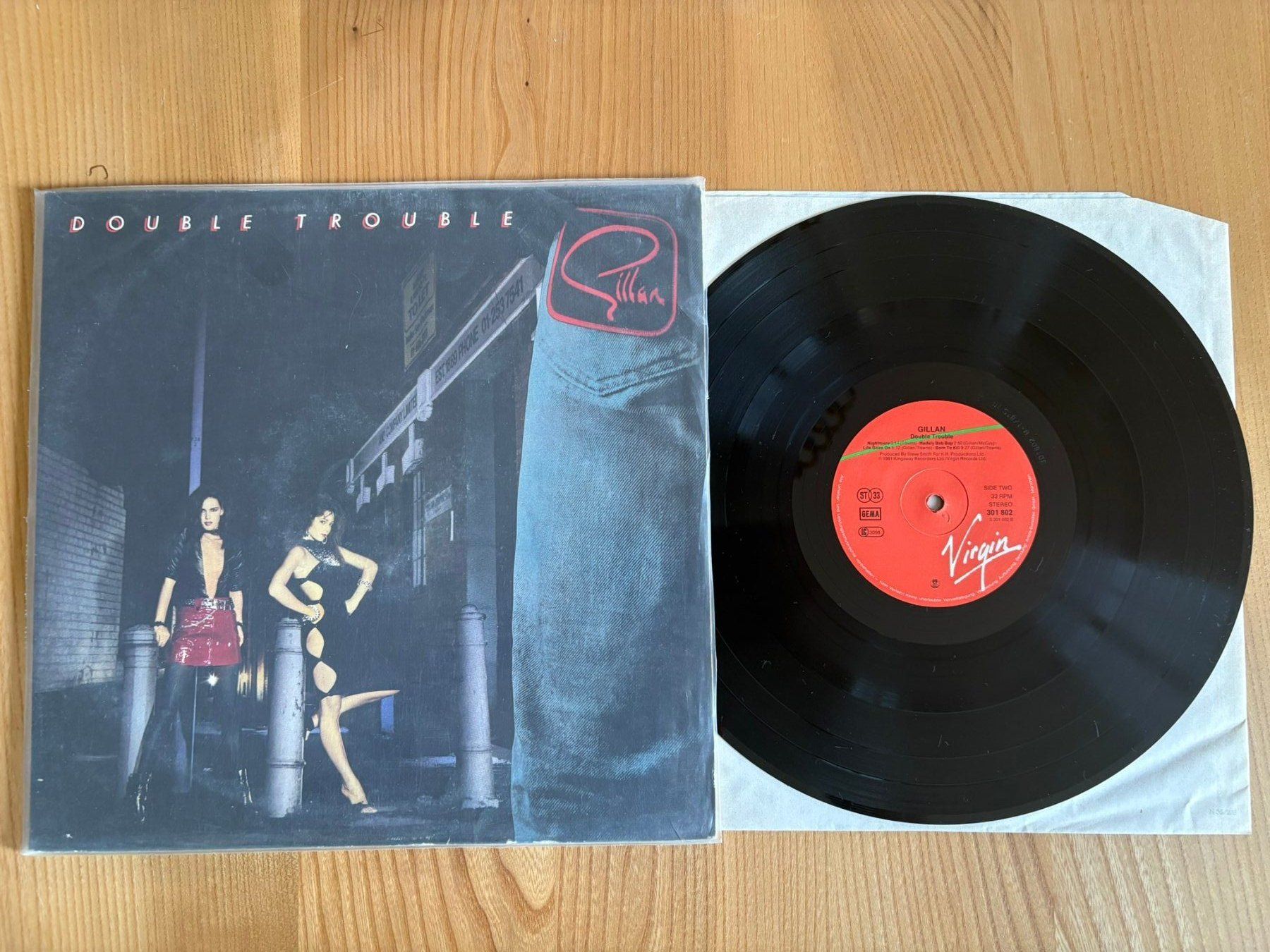 Vinyles: Gillan - Double Trouble - Germany - 1981 - Virgin – D'occasion à Zofingen par big_r2gx