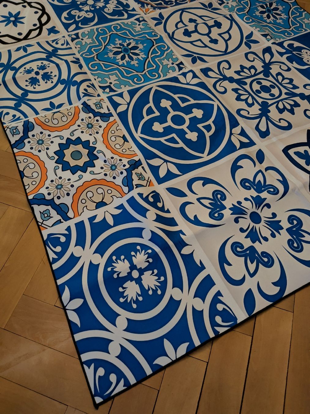 Tappeti: Ornamente-Teppich blau/weiss/orange - NEU – Nuovo (secondo la descrizione) da Dietfurt venduto da Subforce1853 5