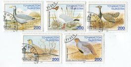 Briefmarken "Vögel". Tadschikistan