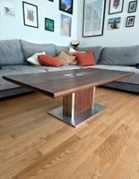 Wohnzimmertisch Holz Metall braun guter Zustand