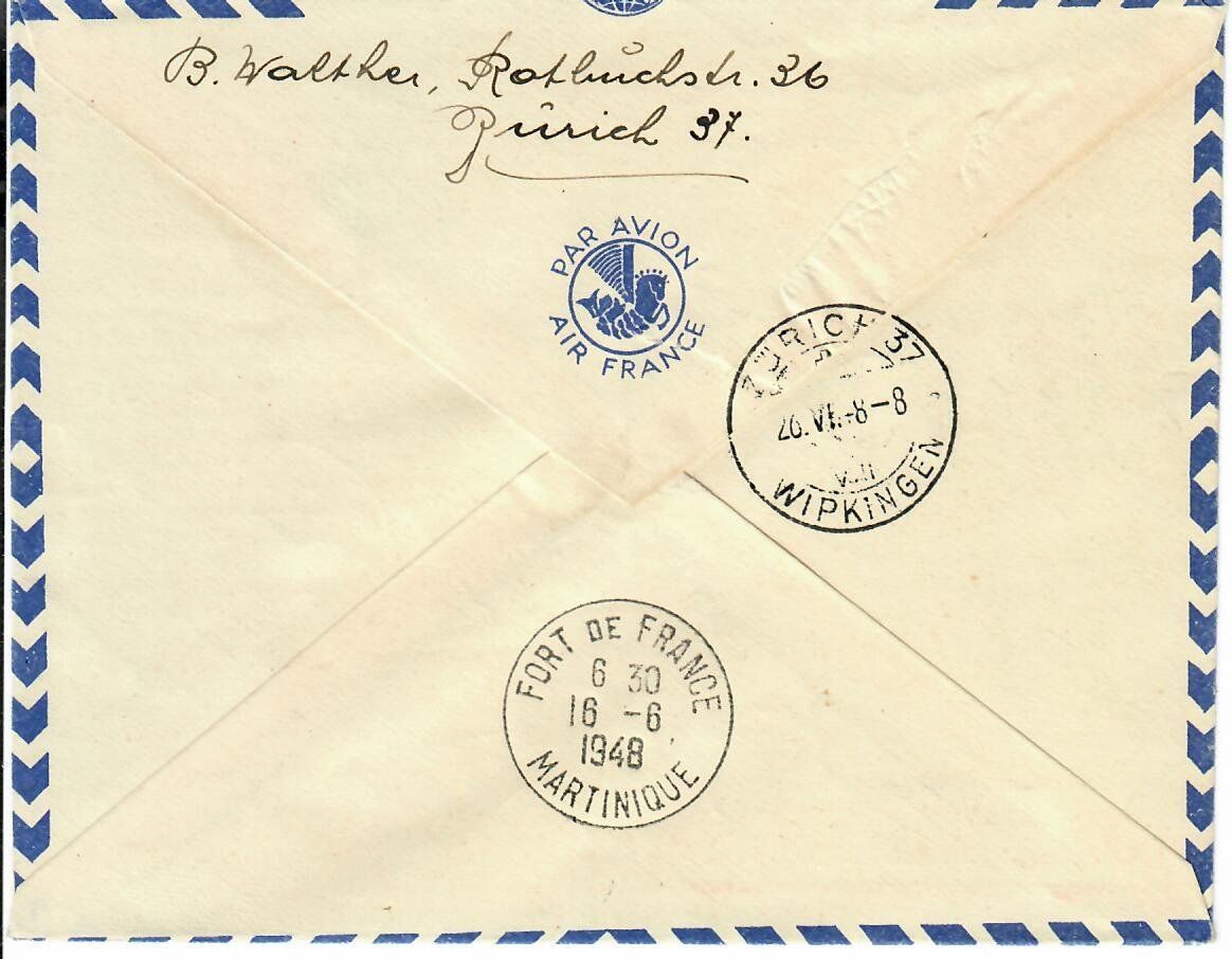 Tutti i francobolli: Flugpost, Genf - Zürich 1948 – Usato da Hochdorf venduto da Ziegel-16 1