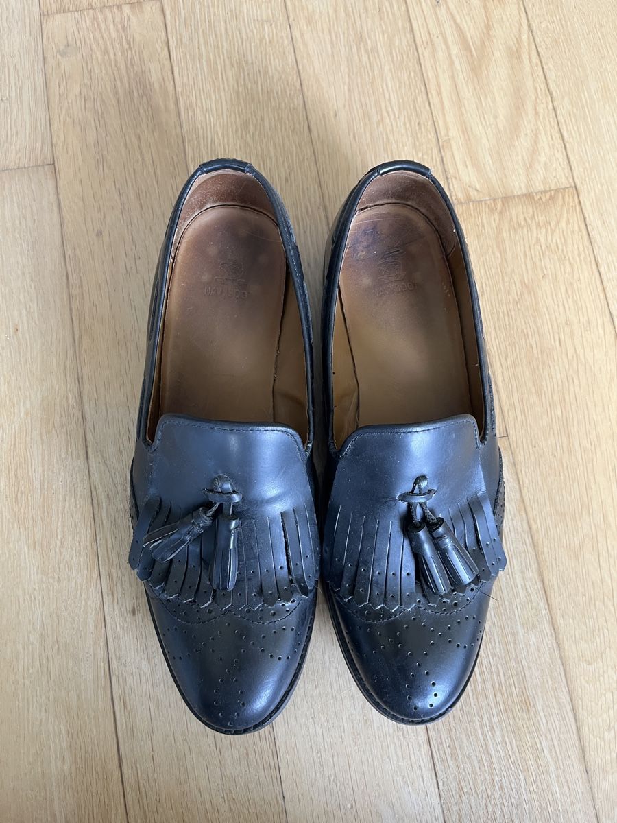 Navyboot Scarpe da donna: Schwarze Fransen-Loafer von Navyboot – Usato da Allschwil venduto da MaloseS08 1