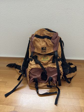 Eurocamp Rucksack braun beige gebraucht