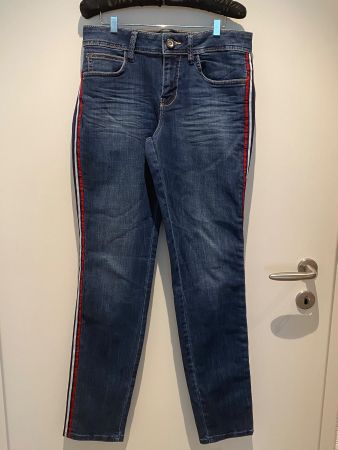 Jeans Damen blau mit Streifen 28/32Tom Tailor NEU