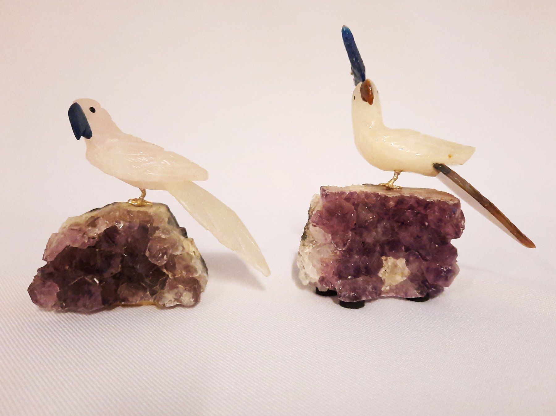 Minerali & Pietre curative: Amethyst Papagei und Kakadu – Usato da Beinwil am See venduto da Restwert_Beinwil