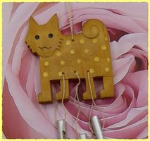 Windklangspiel Katze