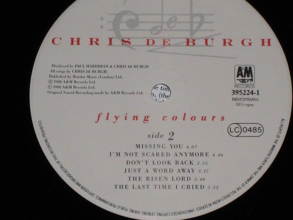 Schallplatten: LP - CHRIS DE BURGH - FLYING COLOURS – Gebraucht aus Steckborn von Quo7 2