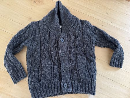 Gilet laine torsades Little Eleven Paris 4 ans