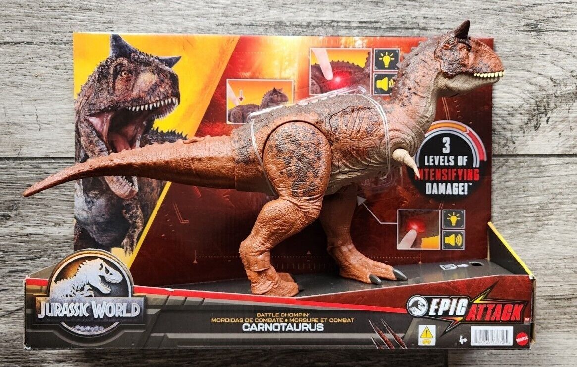 Spielzeuge: Jurassic World Epic Attack Battle Chompin´ Carnotaurus – Neu und originalverpackt aus Oensingen von