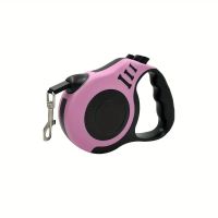 3m Hundeleine Roll-Leine für Hunde, Ausziehbar, Rosa
