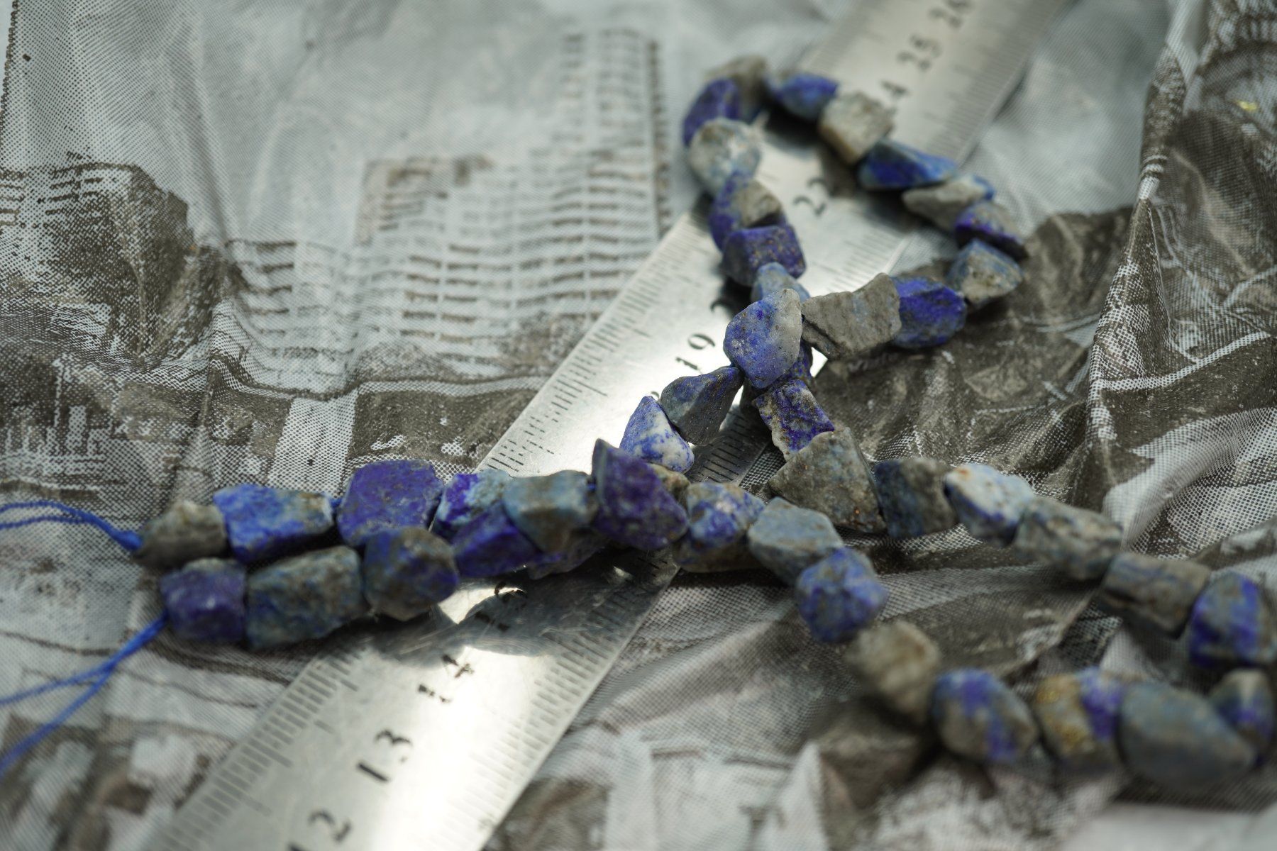 Minerali & Pietre curative: Lapis Lazuli   Nugget   Strang   (Räumung!) – Nuovo e nell'imballaggio originale da Eschenbach SG venduto da topstone 6