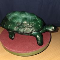 Grüne Vintage Schildkröte, Dekoration, RAR, Top Zustand🐢