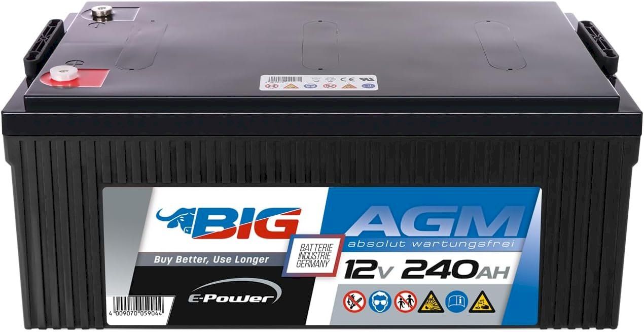 Batterien: BIG E-Power AGM 12V 240Ah – Neu und originalverpackt aus Bottighofen von zaap