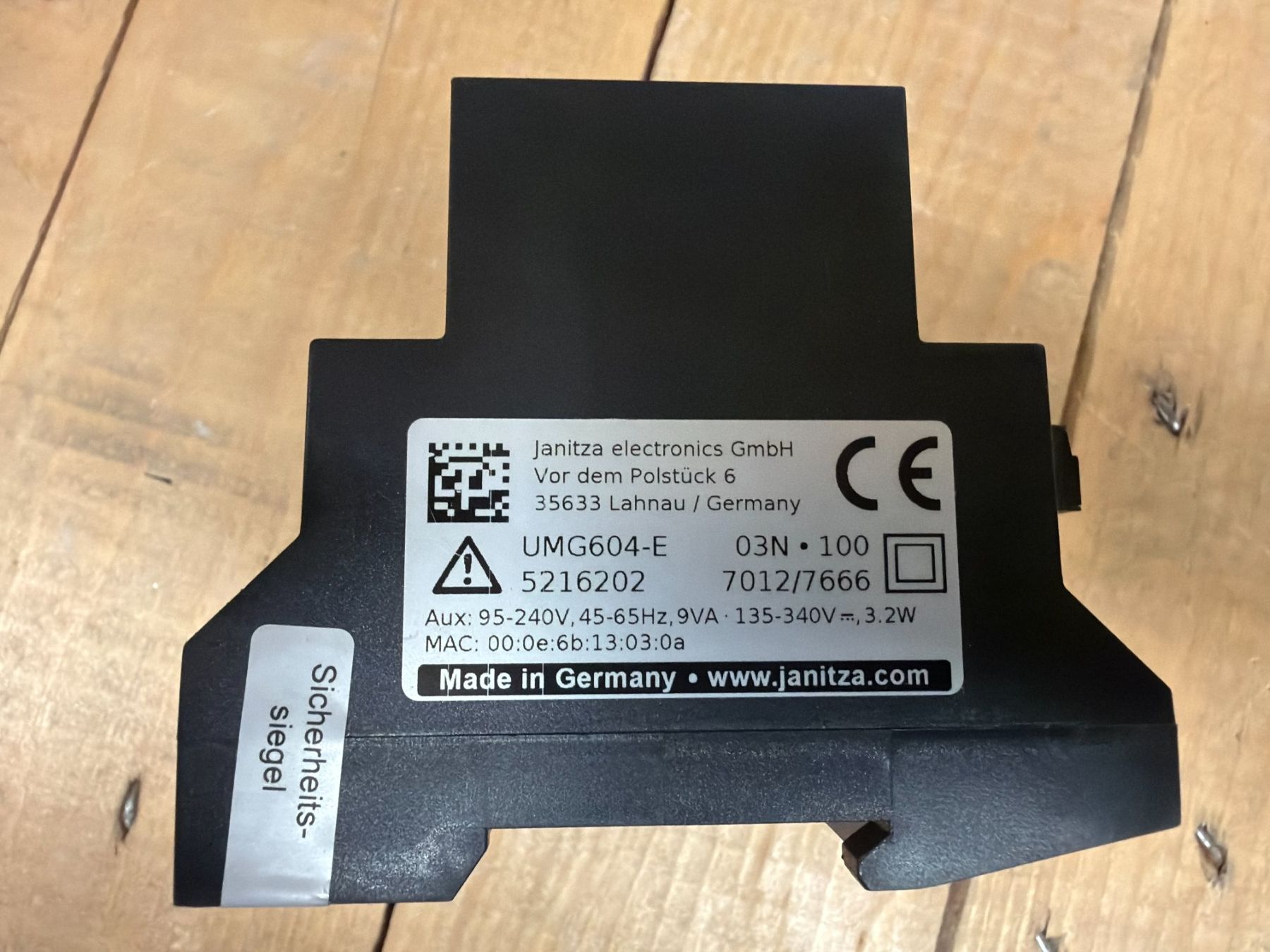 Messen: Janitza UMG 604-PRO Energymeter – Gebraucht aus Quarten von Wolfs 1