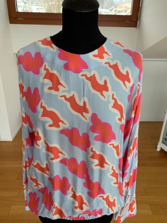 MILANO Bluse mit Rabbitprint | Gr. 36/38
