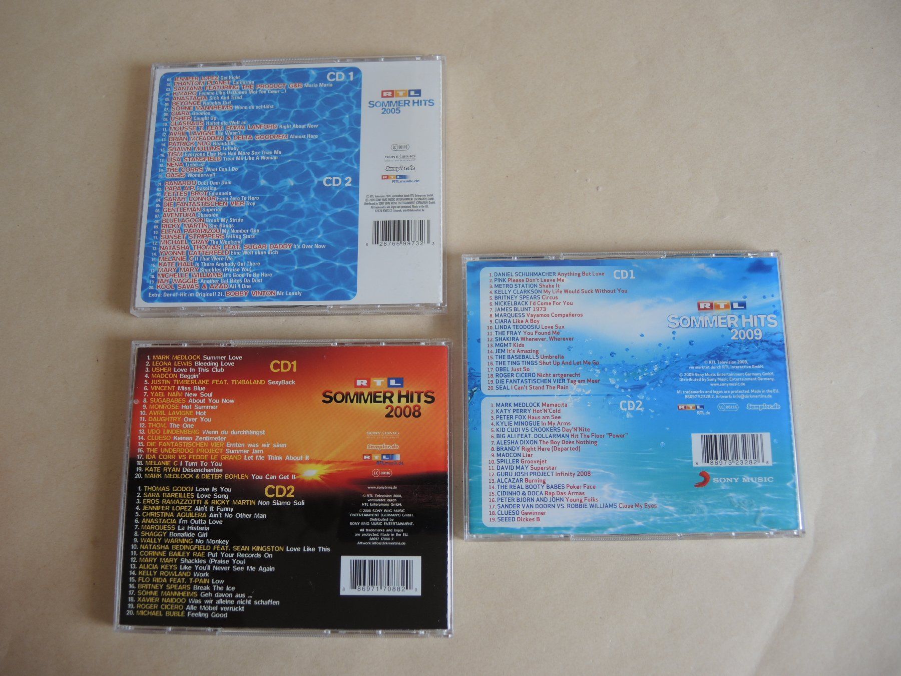 CDs: 3 x Doppel CD RTL - Sommer Hits 2005, 2008, 2009 – Gebraucht aus Rorschach von maeck8 4