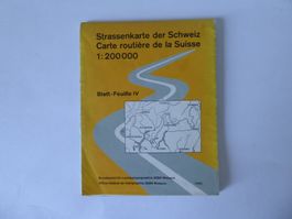 Strassenkarte der Schweiz Blatt IV, 1982