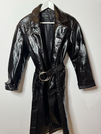trenchcoat schwarz leder Kaufen auf Ricardo