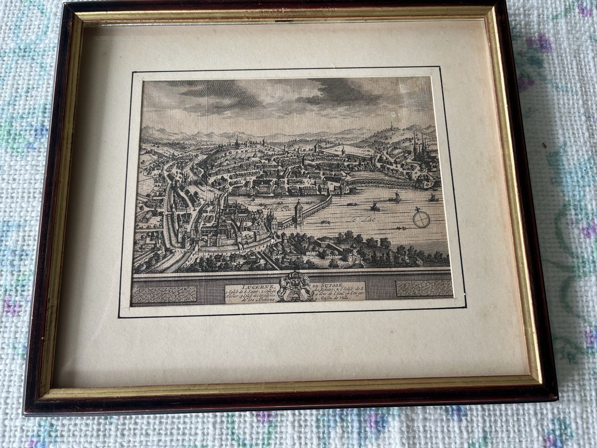 Incisioni: Stich Stadtplan Luzern – Usato da Kriens venduto da burnauc