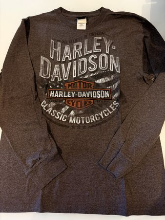 Harley-Davidson Langarmshirt Krakau Motiv grau Grösse L