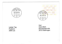 Letztagsbrief:  Poststelle 3994 LAX