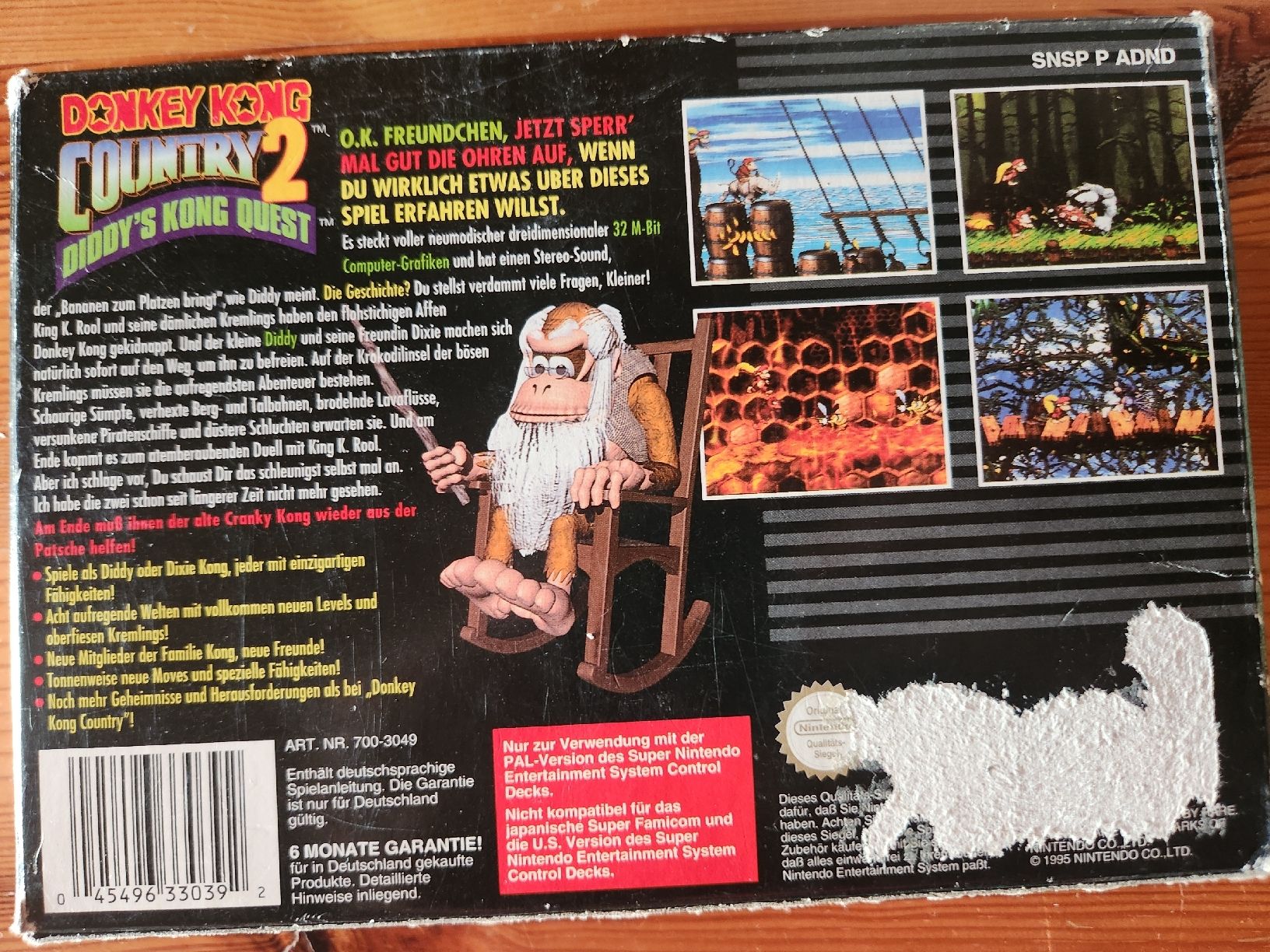 Nintendo Giochi: Donkey Kong Country 2 - Super Nintendo – Usato da Tafers venduto da whereyogamesat 1