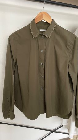 Robert Friedmann Bluse mit ausgefransten Details