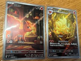 Vulpix (m1L 067) und Vulnona (sv3 110)