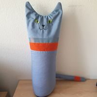 Nackenrolle Katze Bio Länge 65cm  Neu