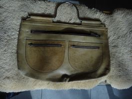 sac à main vintage JOLLY BAG  cuir/métal