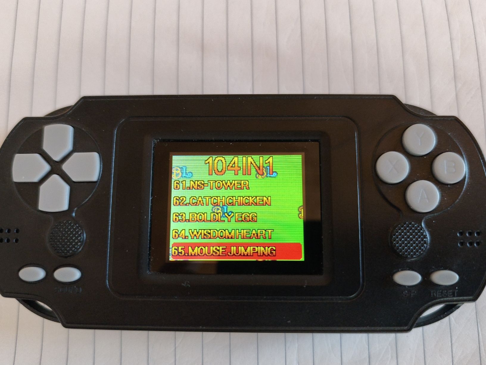 Konsolen: Handheld game console 104IN1 black used – Gebraucht aus Weisslingen von nizanra
