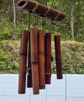 Windspiel Bambus Natur Holz 