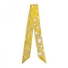 Chopard Foulard & Sciarpe: Chopard Originalverpackt Seidentuch, gelb mit Herzen – Nuovo e nell'imballaggio originale da Arch venduto da seil819 3