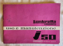 Original Lambretta J 50 Betriebsanleitung (1964) – Innocenti