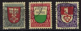 Pro Juventute Satz 1919 Katalog-Nr. J12-J14 gestempelt