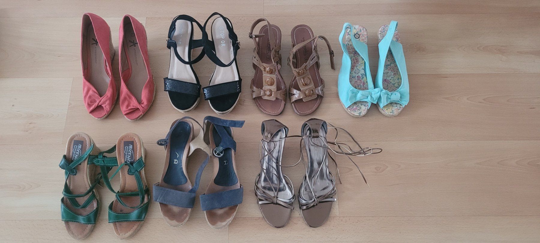 Damenschuhe: Sandalen - Set Grösse 40 WIE NEU – Neu (gemäss Beschreibung) aus Schöfflisdorf von nun_zr8r
