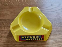 Aschenbecher Ricard Anisette gelb gebraucht