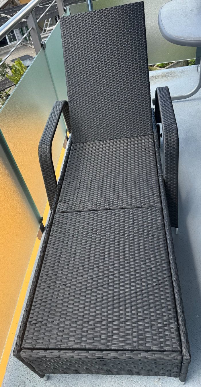 Sedie a sdraio: Gartenliege Polyrattan mit Rollen – Nuovo (secondo la descrizione) da Reichenburg venduto da rhe74 1