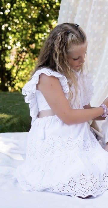Zara Vestiti & Gonne: ZARA Mädchen Kleid, Weiss, Gr. 128 – Usato da Obfelden venduto da dafae 1