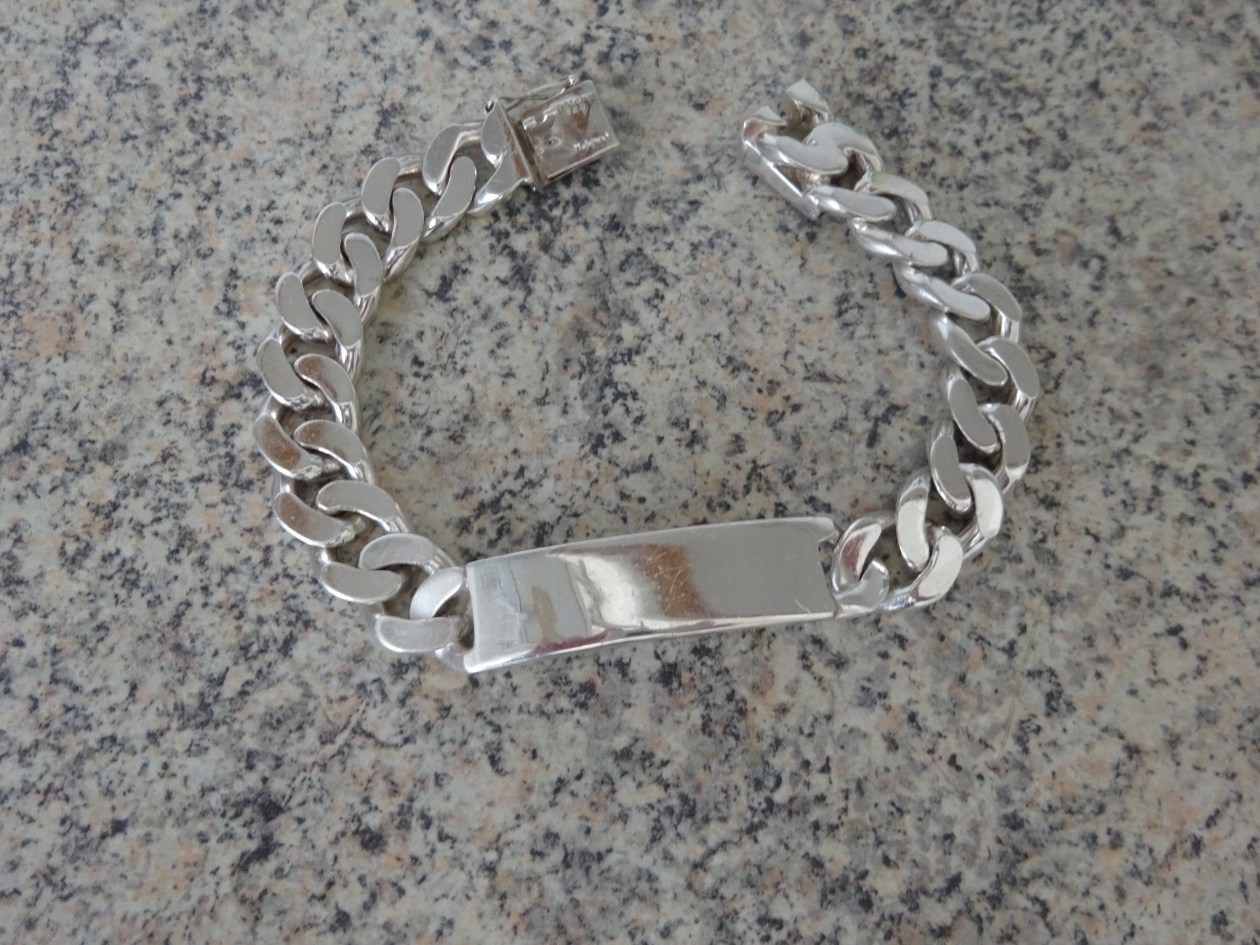 Armbänder & -reifen: Rocker Panzer Armband / massiv Silber – Gebraucht aus Esslingen von FetteSchnecke 5