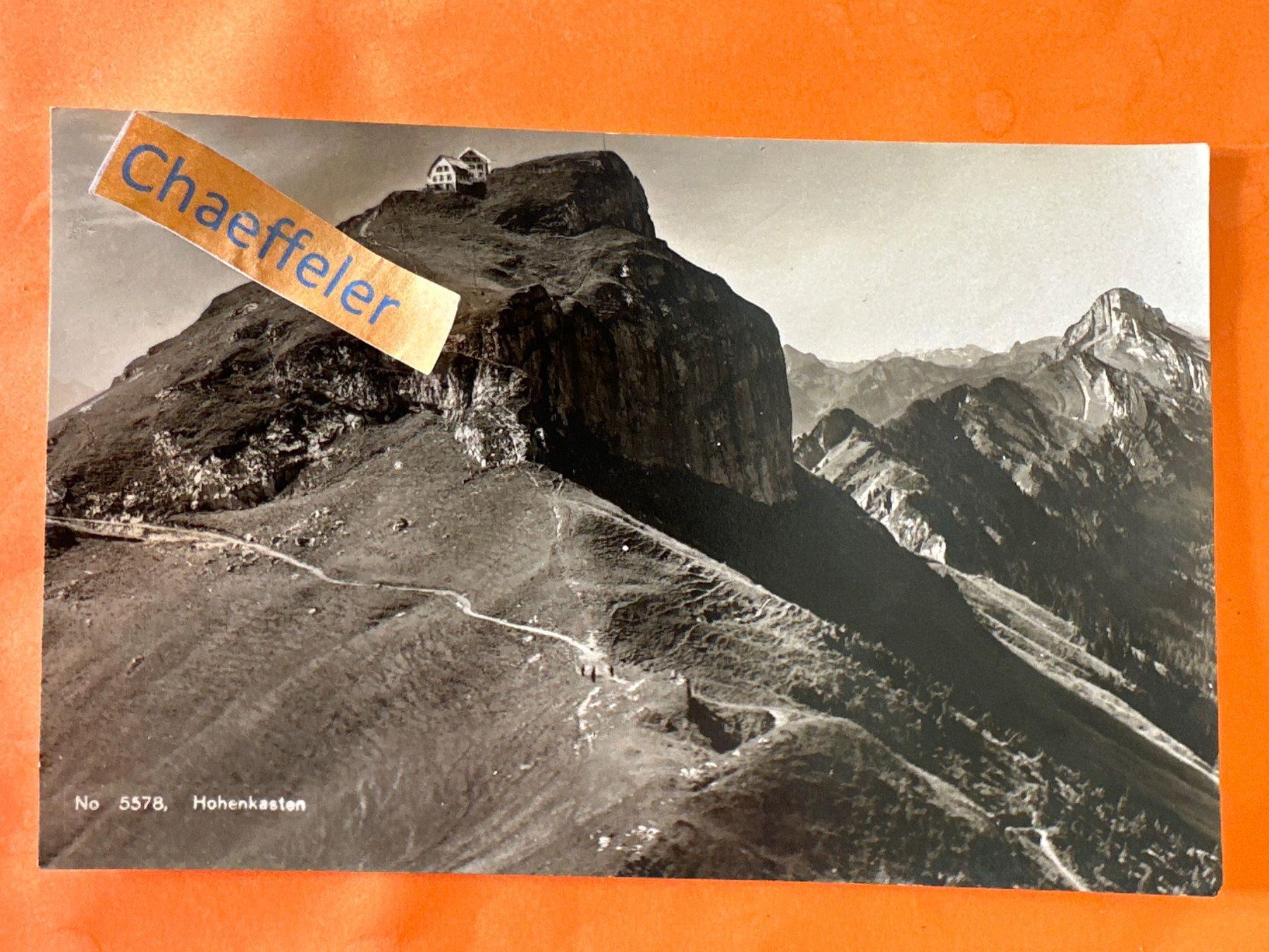 Cartoline postali: 1933 No. 5578. Hohenkasten – Usato da Zürich venduto da Chaeffeler