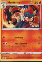TCG POKEMON ASTRI LUCENTI BRS 025 / 172 MONFERNO  Italiano