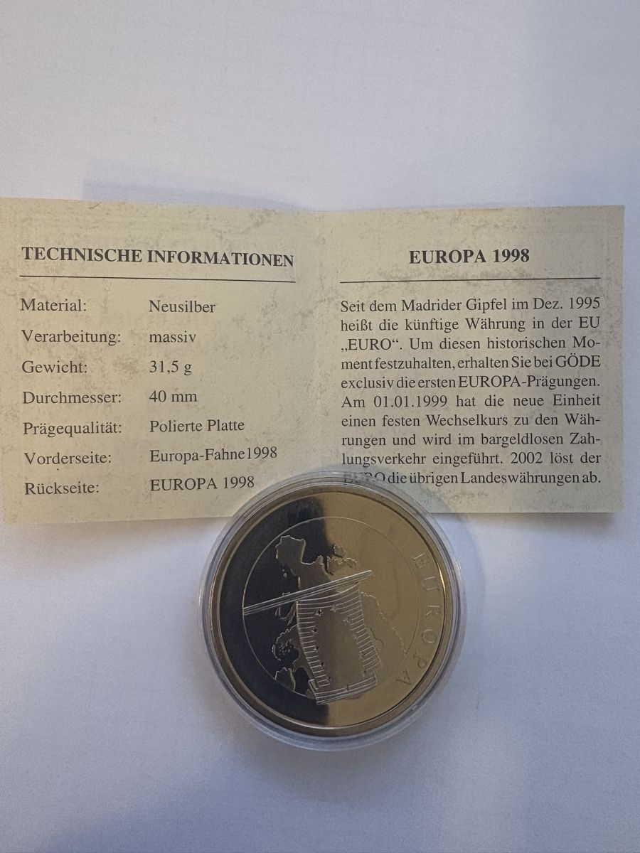 Alle Münzen: Europa 1998 neusilber  – Gebraucht aus Murten von Tzaugg 4
