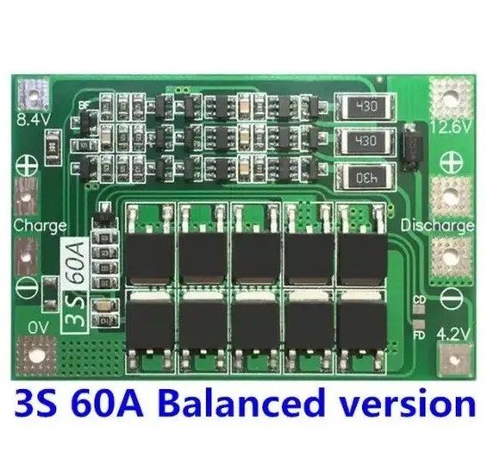 Scheda 3S 60A Bms Scheda Di Protezione Della Batteria Agli Ioni - Foto 11