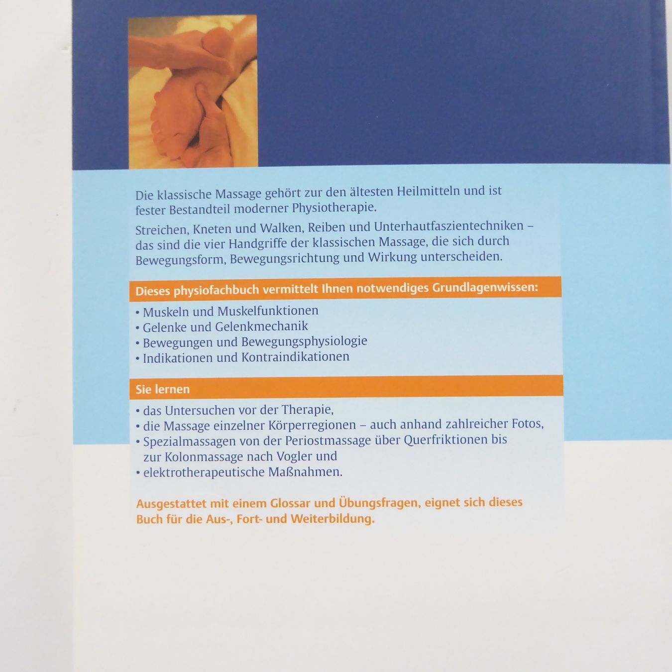 Libri: Technik der Massage - Thieme – Usato da Basel venduto da Kunterbunt12 1